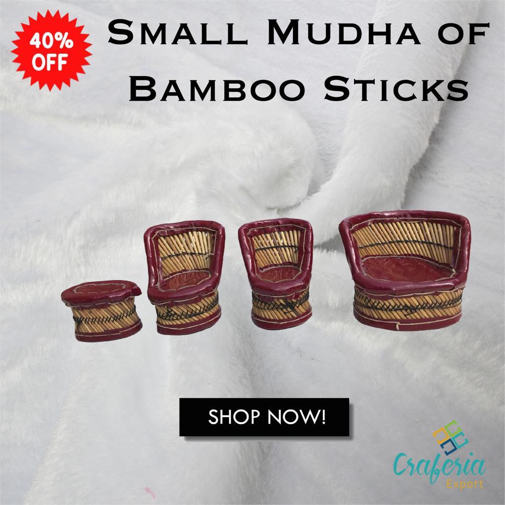 Small Mudha of Bamboo stick as a showpiece for your living room and workplace
#craferiaexport #mudha #bamboosticks #showpiece #megasale #artwork #onlineshopping #freeshipping
craferia.com/handicraft.htm…