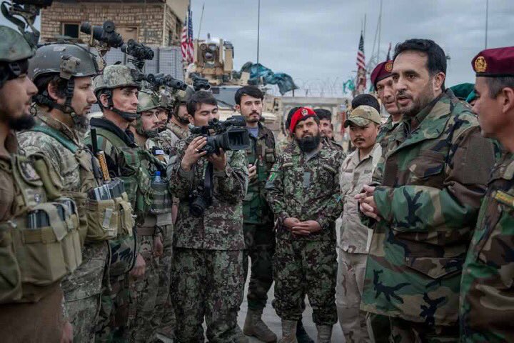 This #Uniform is special and it really suits Patriot and brave sons of this country who has no mercy against the enemy of #AfghanNation. 

and looks like Gen. Miller has become @AsadullahKhaled fan.