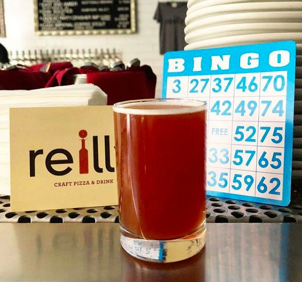 Drink. Eat. Play. Win. Join us for Craft Brews &amp; Bingo tonight at <a href="/reillybg/">Izbeth Pasto</a>. Party starts at 7 p.m., and it’s free to play. #beerandbingo #bingo #reillypizza