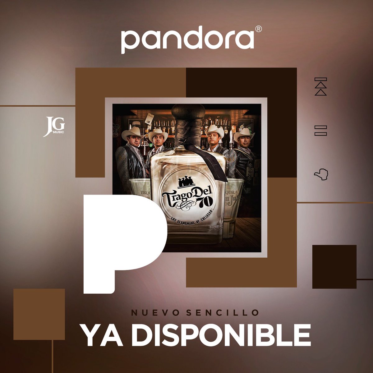 #TragoDel70 disponible ya por @PandoraMusic y todas las plataformas digitales 🎶 #LosElementosDeCuliacan #JGMusic #Oplaai