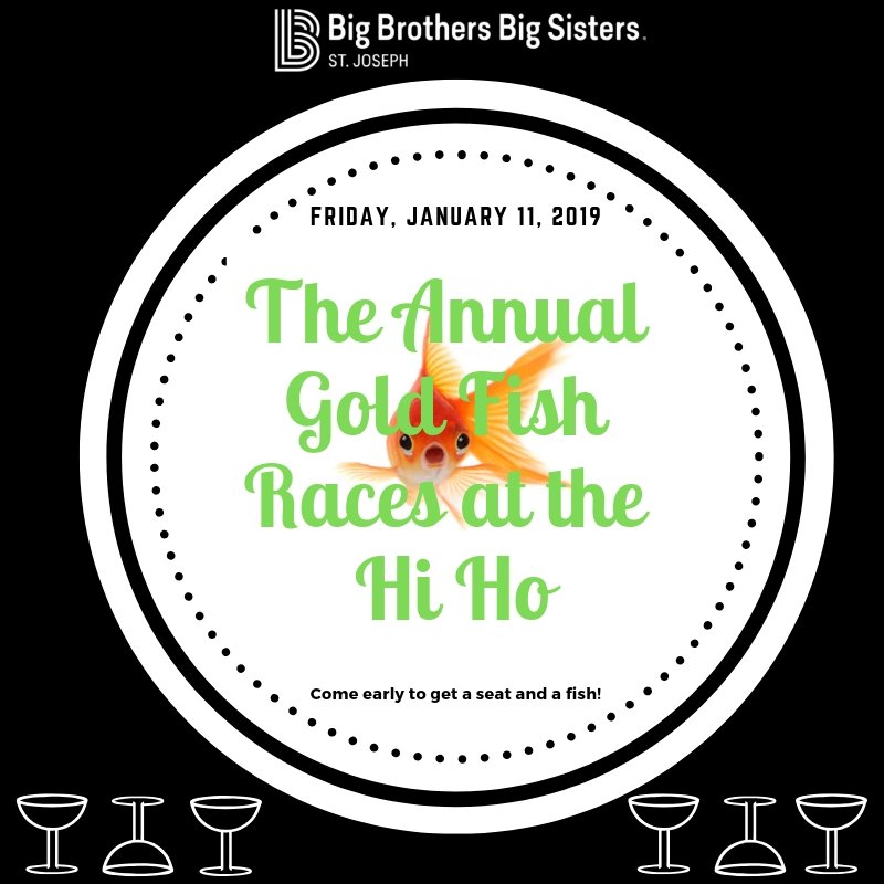 Don't miss the goldfish races this Friday, 1/11/18, at the Hi Ho Bar and Grill starting at 6pm. See you there!