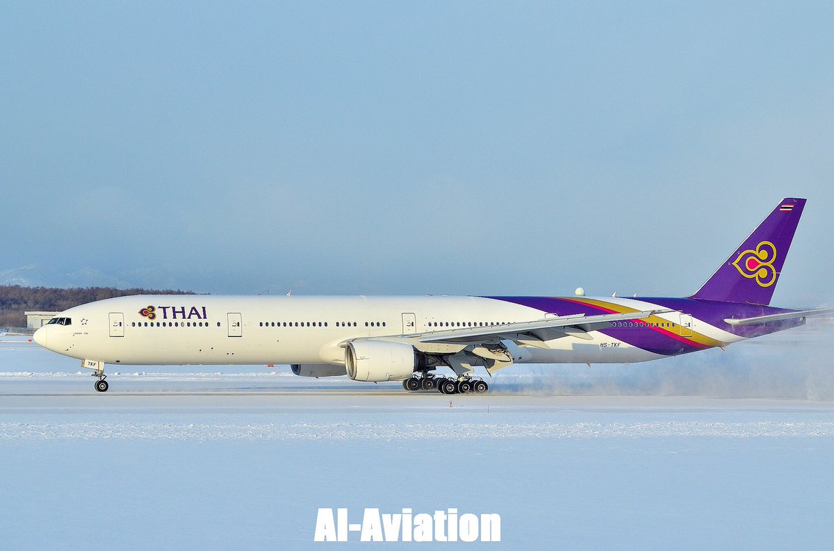 Akira Igaue 新千歳空港 Rjcc Cts Airport 空港 タイ航空 Thaiairways Boeing 77 着陸 Landing 航空機 飛行機 Aircraft 写真 Picture Nikon カメラ Camera T Co Qzdqzo8jwf