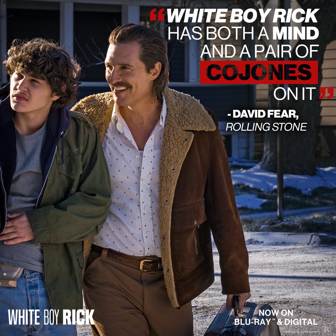 Based on true events, #WhiteBoyRickMovie tells the moving story of a blue-collar father, played by Academy Award winner Matthew <a href="/McConaughey/">Matthew McConaughey</a> and his teenage son, played by newcomer Richie Merritt. Watch it now on Blu-ray, DVD &amp; Digital. sonypictures.us/zwSqOB