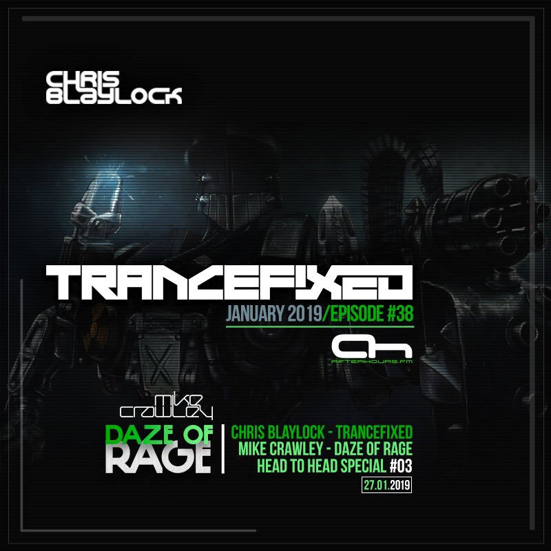 ChrisBlaylockDJ's tweet image. First show of the year coming 27/01/19 on @AfterhoursFM and will include @mikecrawleydj and his “Daze Of Rage” show..... 🔨 time 🙌🏻

Love the rebrand also from the talented @stu_patchitt 👌🏼😎 #trance #trancefamily
