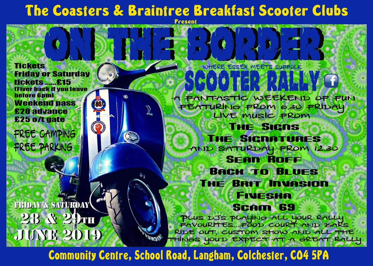 CoastersSC's tweet image. Really excited to have @thesignaturesuk back playing at this year's scooter rally #LiveMusic #ScooterRally2019 UK's top northern soul live band 👍🎶 @boneclothing @ModernistJ @beingthefilm