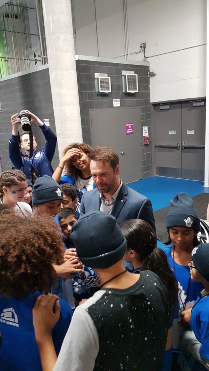 bgc_tk's tweet photo. We had an amazing time @MLSELaunchPa last week watching our favourite team @MapleLeafs and a very special guest @Cujo 🏒!! We are so lucky to say that in our clubs, every kid is truly a kid of privilege! #hockey #nhl #mapleleafs #tkbgc #mlse #bgcc https://t.co/5rXFa1rHro