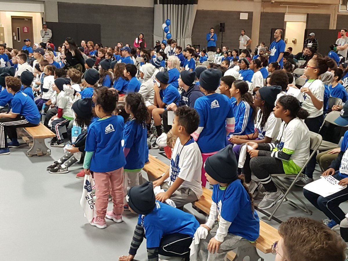 bgc_tk's tweet photo. We had an amazing time @MLSELaunchPa last week watching our favourite team @MapleLeafs and a very special guest @Cujo 🏒!! We are so lucky to say that in our clubs, every kid is truly a kid of privilege! #hockey #nhl #mapleleafs #tkbgc #mlse #bgcc https://t.co/5rXFa1rHro