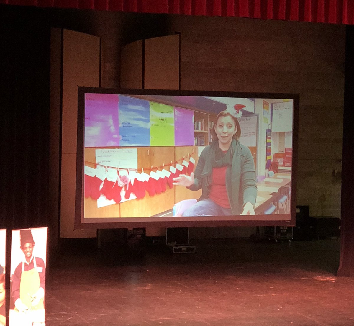 PublicCallCos's tweet photo. Saw my kid’s teacher on the big screen at the IISD Convocation this morning... along with another of my kids singing in the lobby with the MacArthur jazz choir. @mrspresnell @IrvingISD @MacArthurCards #mykidsareawesome #parentingatwork #myIrvingISD #ilovemyjob @IrvingArts https://t.co/HYmB1NSKy5