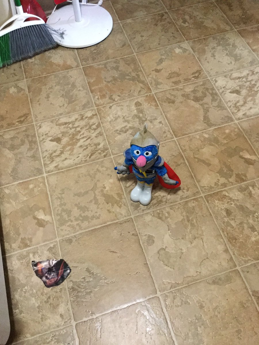 VVorthIt's tweet photo. Doing the dishes and I turn around and see this thing strategically placed to be staring at me. The kids you watch are demons. @Awkward_Astrid https://t.co/MU2L8ID0Ks