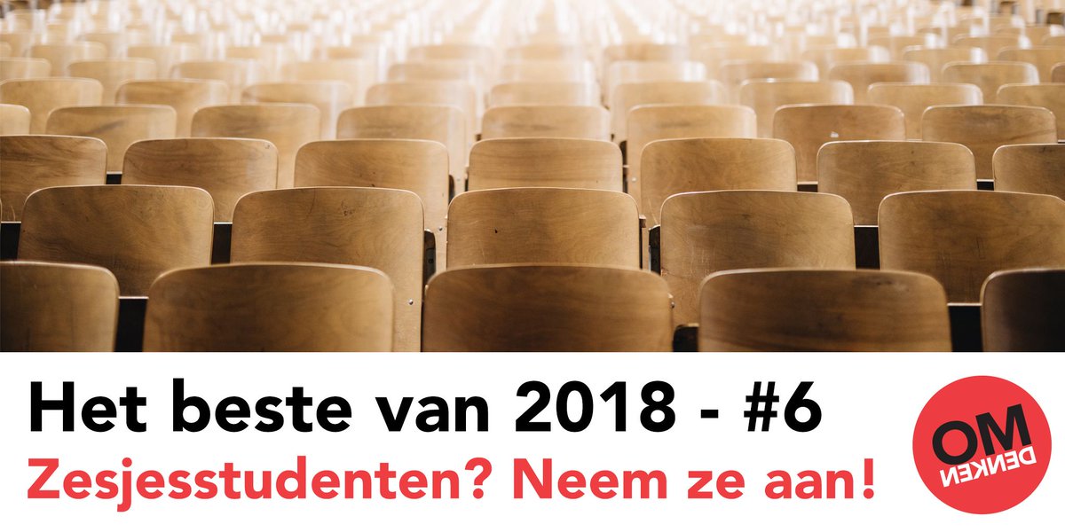 Omdenken's tweet photo. Het beste van 2018 - verhaal #6: Studenten die gaan voor de voldoende, maar daar precies genoeg inspanning voor leveren. Die moet je aannemen. Waarom? Zij krijgen geen burn-out. https://t.co/hImRYVbRIm https://t.co/n1Lb10nmVD