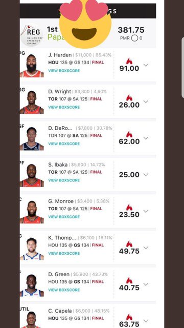 BigPapaGates1's tweet photo. Want line like these ? Want to take classes to be the best? Want to score over 360 370 a night? Well message me for more info !!!!!!!
#NBA #dfs #sports #sportbetting #sportscenter #foxsports #sportfan #winningline #cash #rotogrinder #draftking #fanduel #garentee #360-370anight https://t.co/mOX9lC8H9W