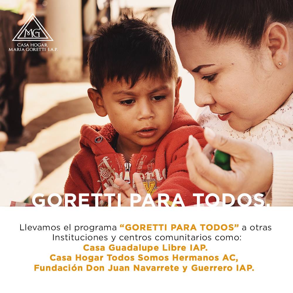 Grandiosas Instituciones y centros comunitarios nos abrieron sus puertas para llevarles "Goretti para todos" con pláticas preventivas y de valores para niños y niñas.

#SoloParaServir