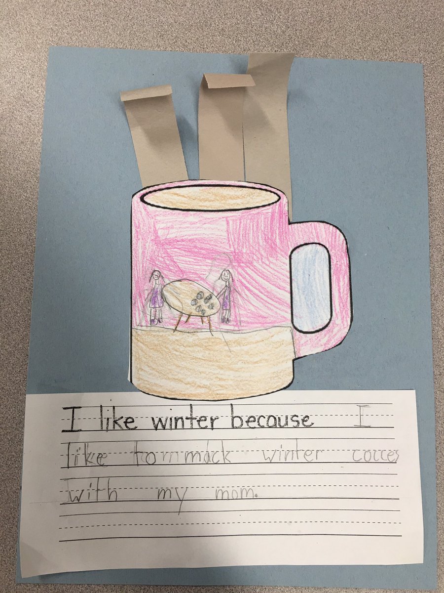 We’ve made it to January! Today during writer’s workshop the children shared what they like to do in the winter.