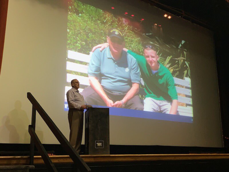 KimRuocco's tweet photo. It was an honor to give suicide prevention training to 800 Marines of MAWS-31 with surviving grandfather Dana “OB” O’brien. #hopehelpheal @TAPSorg @DSPOmil https://t.co/8Xhfj3WXRo