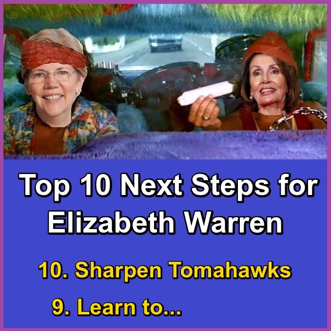 Top10ListHumor's tweet image. Top 10 Next Steps for Elizabeth Warren on the Road to the White House:

Read the rest at: toptenlisthumor.com/top-10-next-st…