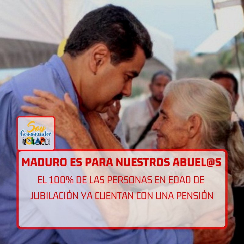 oshungregorio's tweet photo. #SoyComunicadorClap #ParaisoActivo Un chavista no olvida los logros de la revolución . Estamos contigo @NicolasMaduro @FreddyBernal @YepfriArguello @nicolasgpsuv https://t.co/D88Ho84cBx