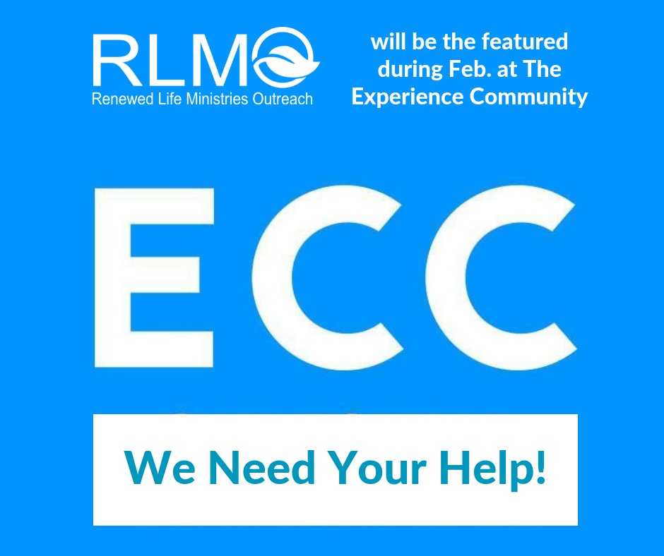 RenewedLifeRLMO's tweet photo. Are you an Experience Community church attender? Help #RLMO by volunteering at our table during Feb: https://t.co/I1SpHEQkzY https://t.co/0vFfBYbZys