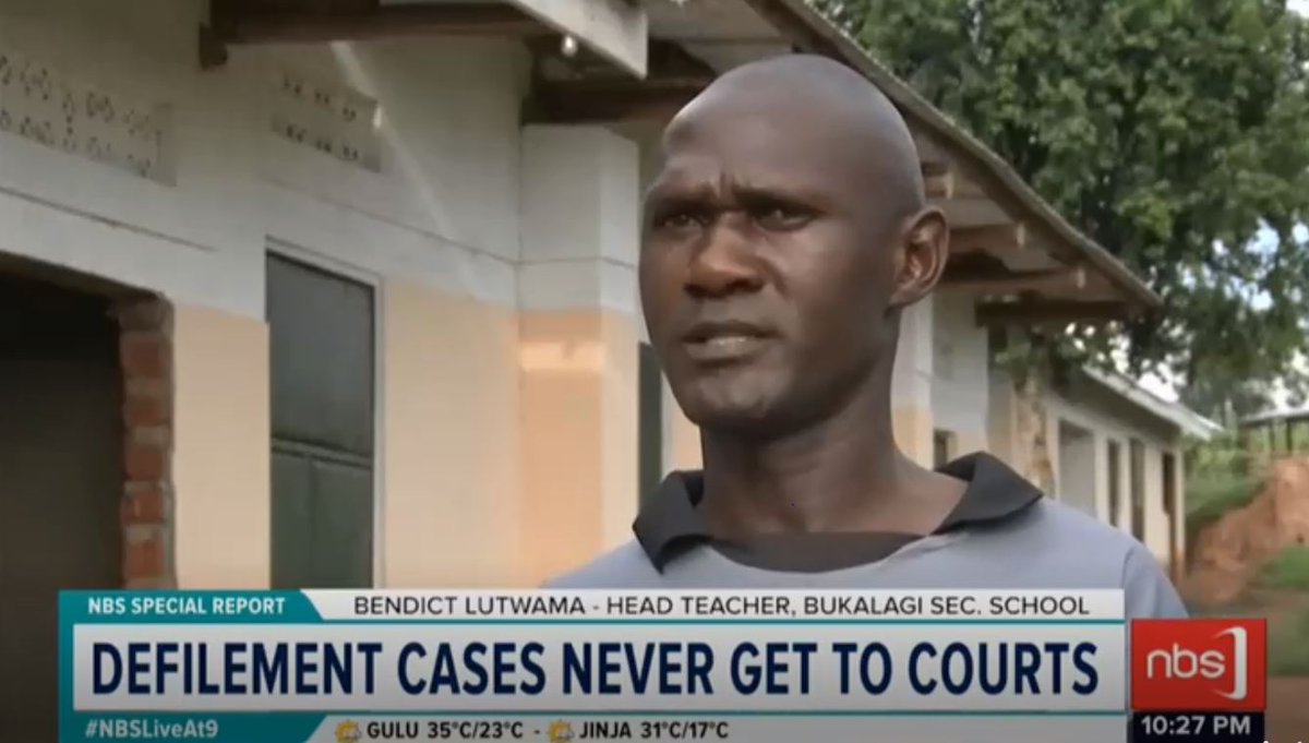 @SolomonSerwanjj @PoliceUg @SolomonSerwanjj travelled to Gomba to get to the root of this story. How could a school coach defile 'Jane' on the school premises? Where were the school heads while the defilement happened? He meets up with the HM Benedict Lutwama for some answers. #NBSInvestigates #NBSUpdates