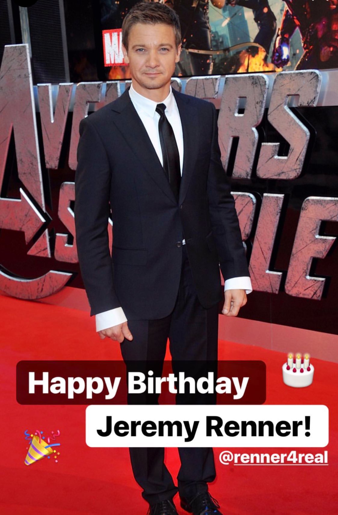 Happy birthday Jeremy Renner!!! Hope you are having the best day! 