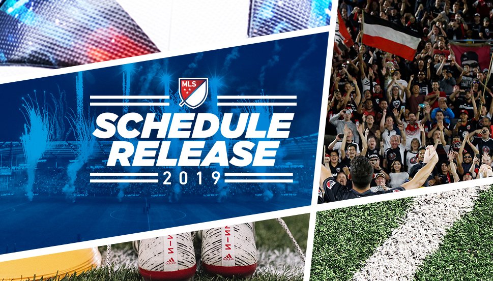 MLS's tweet photo. Mark your calendars! 📅

The 2019 MLS regular season schedule is out: https://t.co/JXbaOgKEVg https://t.co/3stVKmDGEH