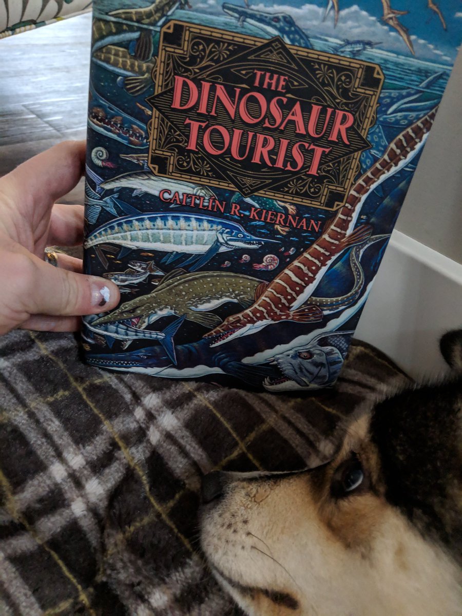 TGalanodel's tweet photo. @SubPress @KatWithSword Hey, @SubPress, the #TinyWolf was telling me she is a big fan of @auntbeast's haunting tales the other day. She's been especially digging🐾The Dinosaur Tourist this week. #picsofmeowsandbarks https://t.co/qhNtH81Oa0