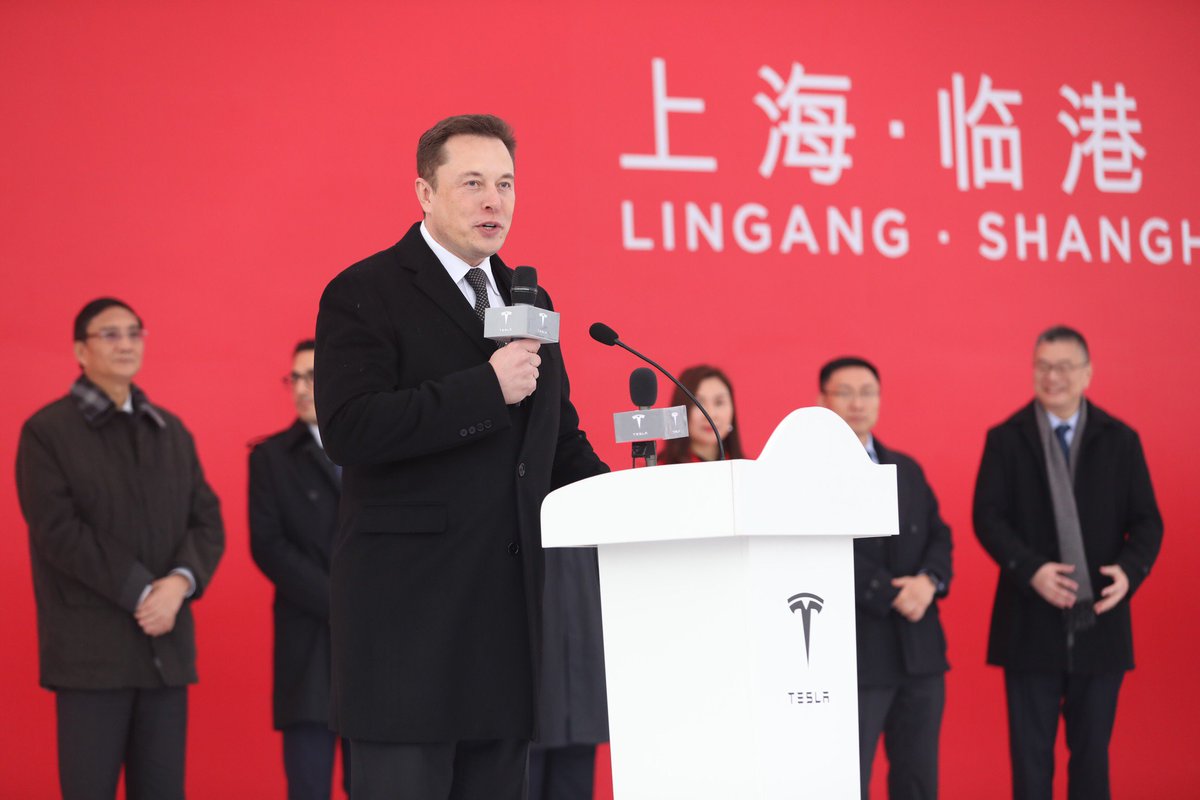 Tesla's tweet photo. Tesla Gigafactory 3 groundbreaking in Shanghai.
Customers in China can now order Model 3: https://t.co/H9e03jO5yM https://t.co/Jw8DXiRm7n