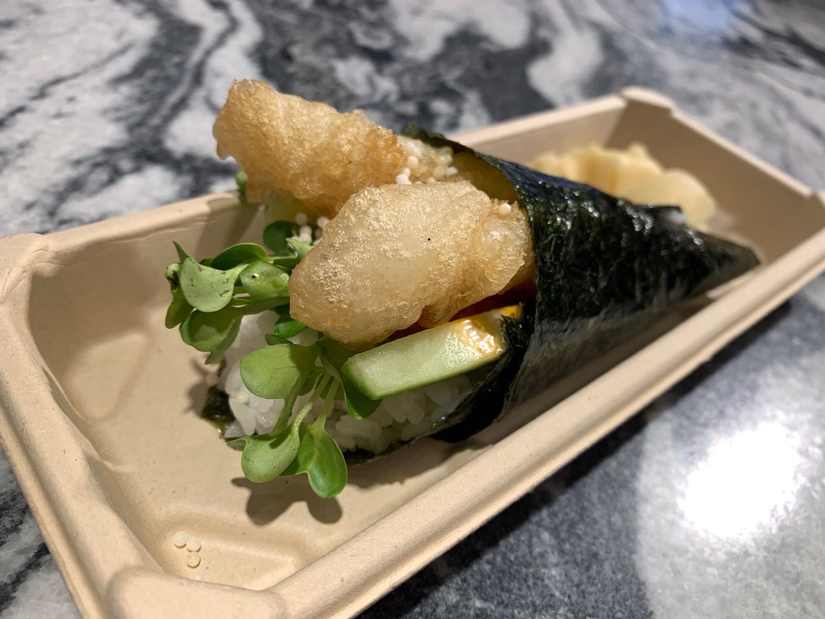 RBCHOSPITALITY's tweet photo. Who else could go for a shrimp roll rn 🍤 especially on #NationalTempuraDay 💥 tag your buddies who love that crispy goodness! https://t.co/UFDMmDyoCe