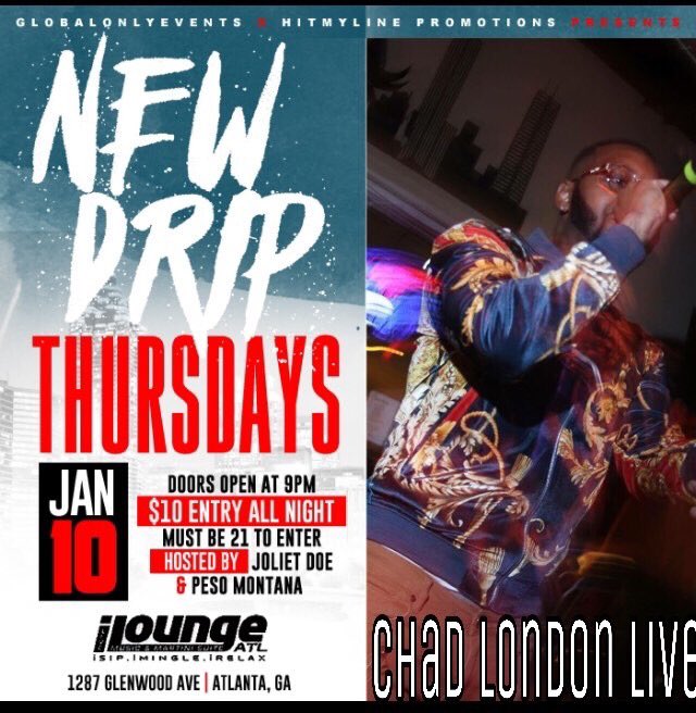 ChadLondon5's tweet image. 1st performance of 2019 #ATLVibes 💧 Mr.Drippington Live! #MusicMonday #atlantadjs #retweet #events