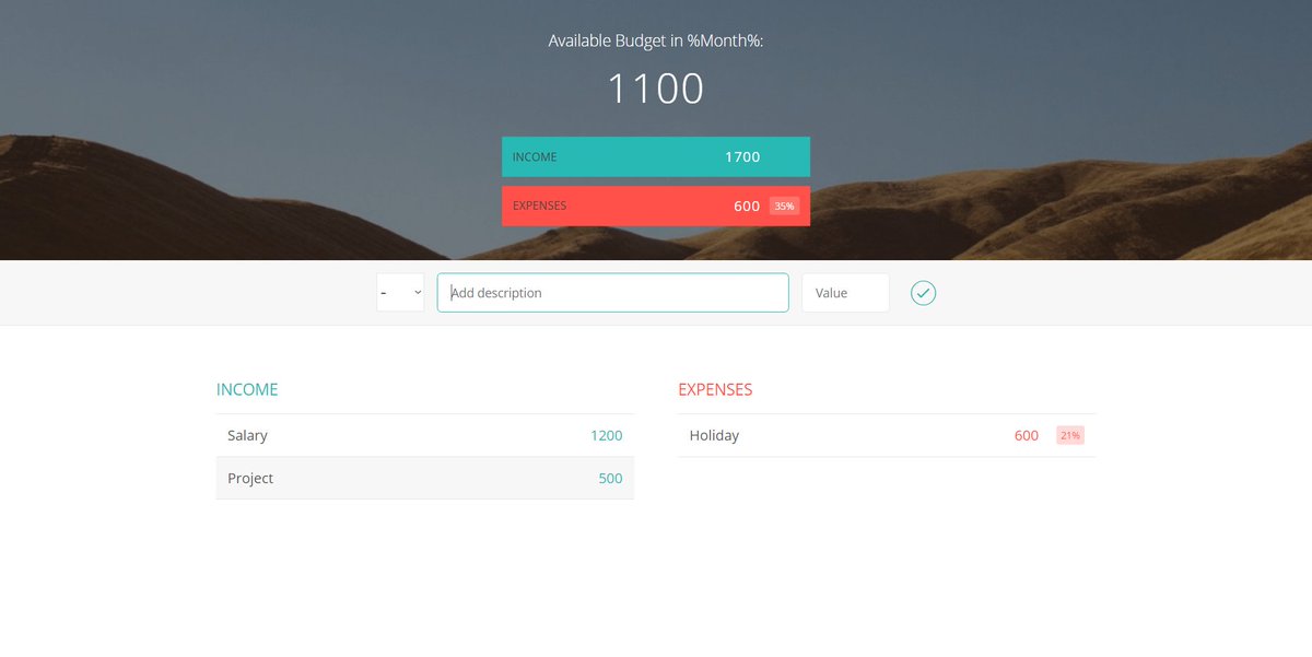 devgupta2607's tweet image. Day 33 - jan7 - Completed on adding items in Budget Application. Now to start working on deleting the items added.
#100DaysOfCode @_100DaysOfCode @100xcode #javascript #JavaScriptJanuary @CodeNewbies @freeCodeCamp @jonasschmedtman