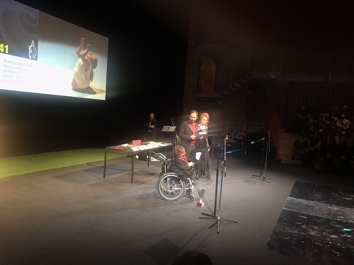 #premiUbu2018  per la nuova attrice o performer under35 #ChiaraBersani