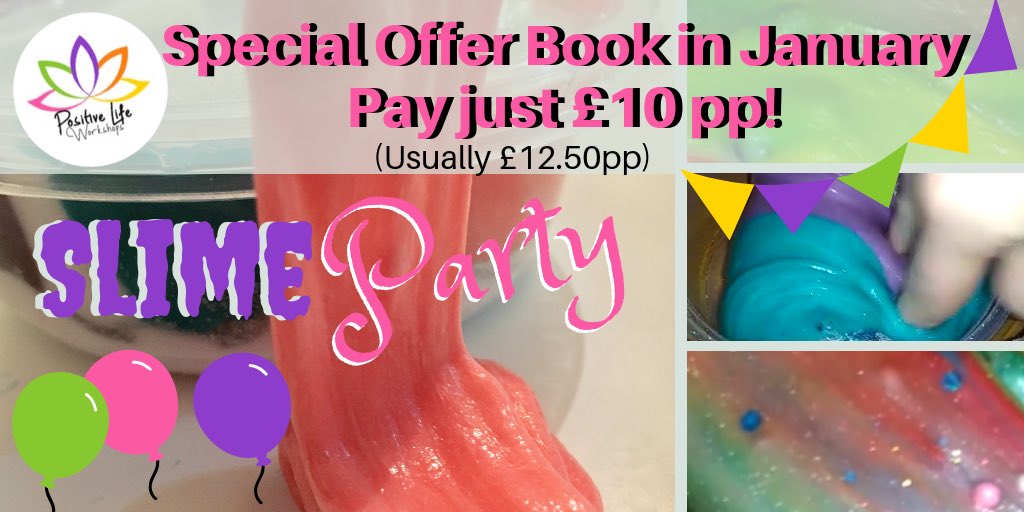 PLWorkshops's tweet photo. #Specialoffer book in January for any 2019 dates and pay just £10 pp! #slime #slimelady #StHelensHour #CreativeBizHour #NorthWestUK #Warrington #manchester #liverpool https://t.co/iSxUzXi3Fr
