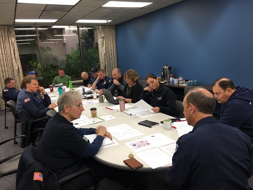 TMFPD's tweet photo. Today, @ChiefCharlieM lead the Fire District’s strategic planning session to better equip and prepare the organziation for future challenges and opportunities that lie ahead in the @washoecounty region. Productive discussions and input by all! 🚒 https://t.co/mrfNzyYVJR