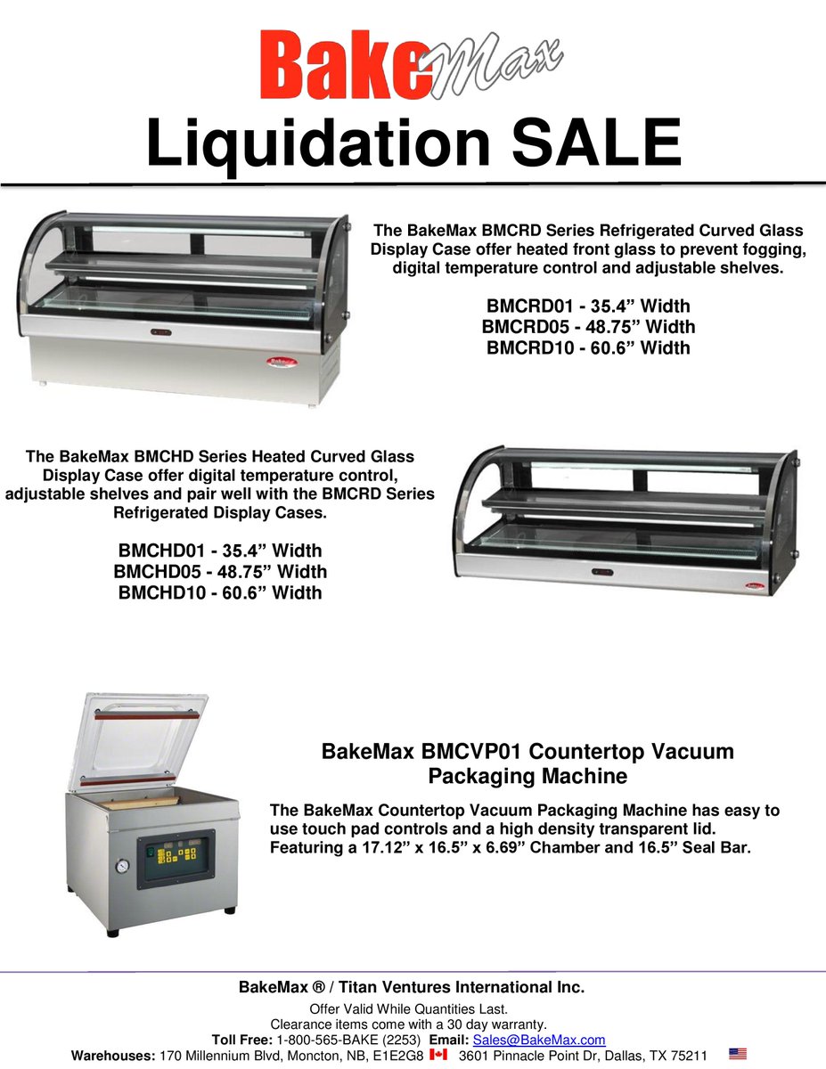As a new year begins, we need to make room for our new products and are liquidating our discontinued items. Contact a local dealer for pricing. #Restaurant #FoodService #RestaurantEquipment #Clearance #Sale