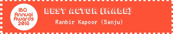 IBOForum's tweet photo. Best actor in a Leading role: Ranbir Kapoor (Sanju)

https://t.co/YQvltULb70 https://t.co/hmnkhB5YN1