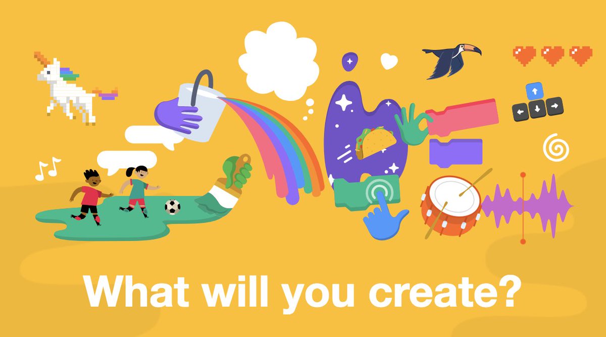 scratch's tweet image. Looking for ways to get started with #Scratch3? 💡 The Ideas section has new tutorials, activity guides, coding cards, and starter projects! Start exploring at scratch.mit.edu/ideas