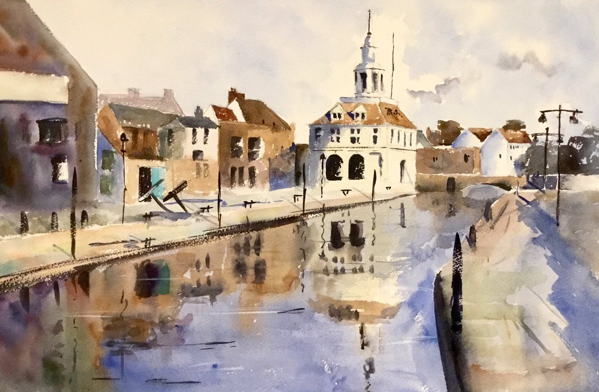 karenthomasart's tweet photo. Up in Norfolk visiting relatives, with perhaps a little time to paint! 😊 #Norfolk #painting  #watercolor https://t.co/LlKWJBDzTW