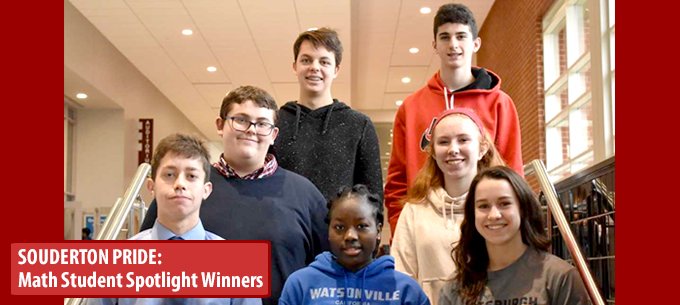SASD_SAHS's tweet image. SAHS is proud to recognize the accomplishments of our most recent student spotlight winners in Tech Ed and Math. Students are selected for their hard work, excellent character traits, and for being a composite of the best of Souderton’s pride. Congratulations students! #SASDPride