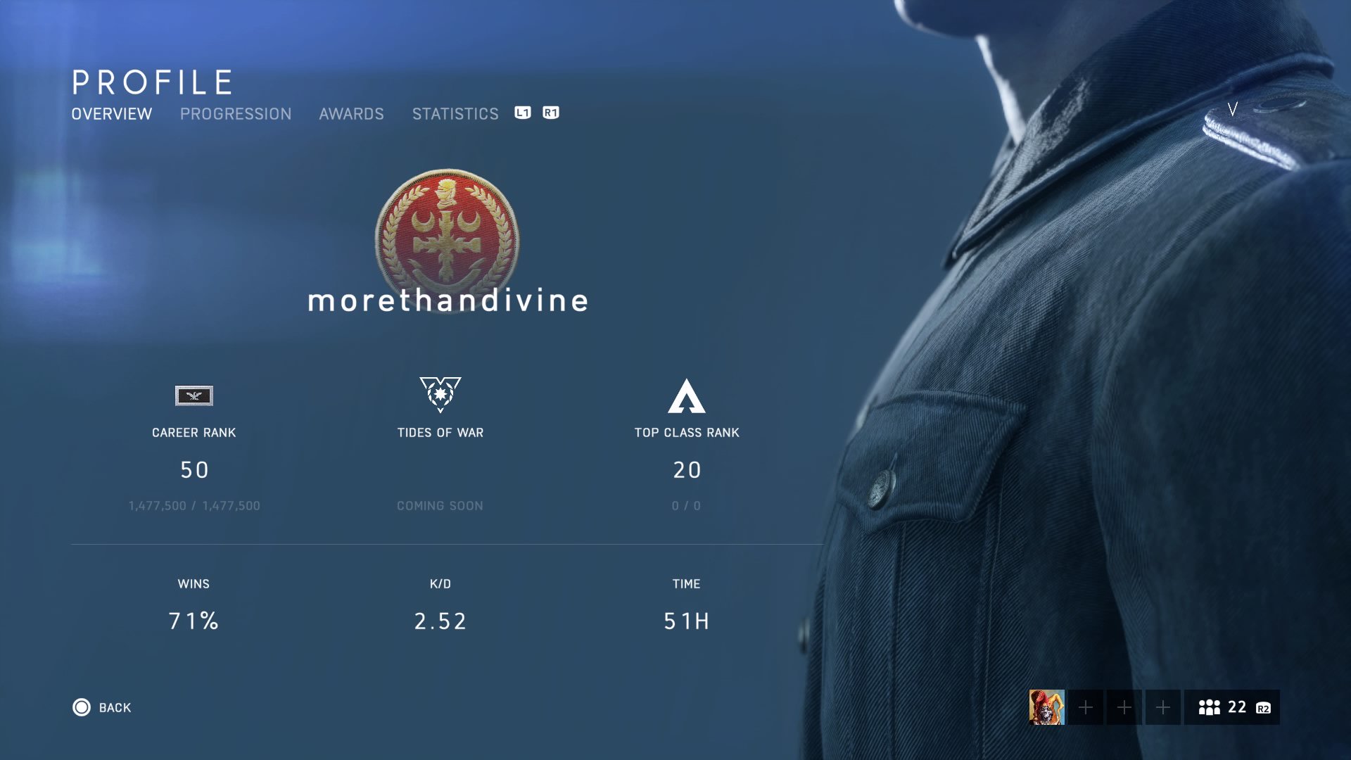 Divine on X: My stats at max rank in #Bf5. Is this worlds fastest solo max  rank?  / X