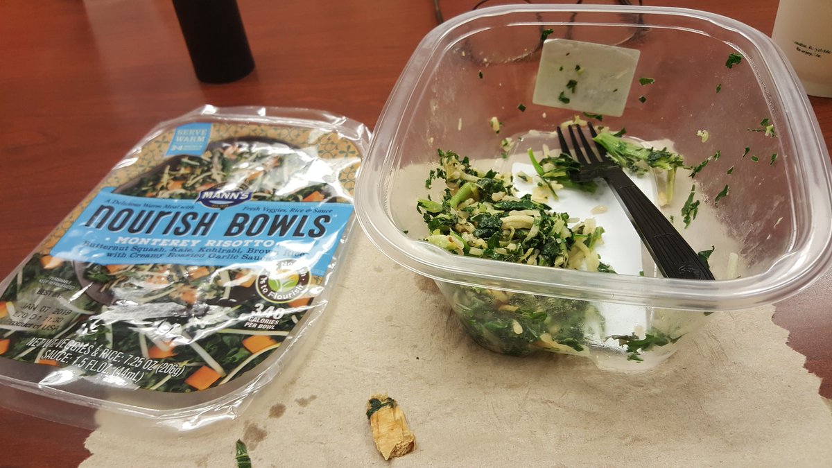VTboskittles's tweet photo. @VeggiesMadeEasy I got a Monterey risotto nourish bowl for lunch today and it was delicious.  It did, however, have a peice of wood on it.  At 1st I thought it was a peice of stray chicken, but my colleauge said, "nope, it's definately wood!" Do you know how that "wood" happen? https://t.co/HdgNxR2nF8