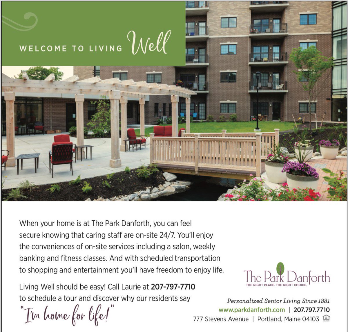DanforthPark's tweet image. Have you seen us lately?  The Park Danforth has been serving our friends and neighbors since 1881. 
#portlandmaine #seniorliving #followus