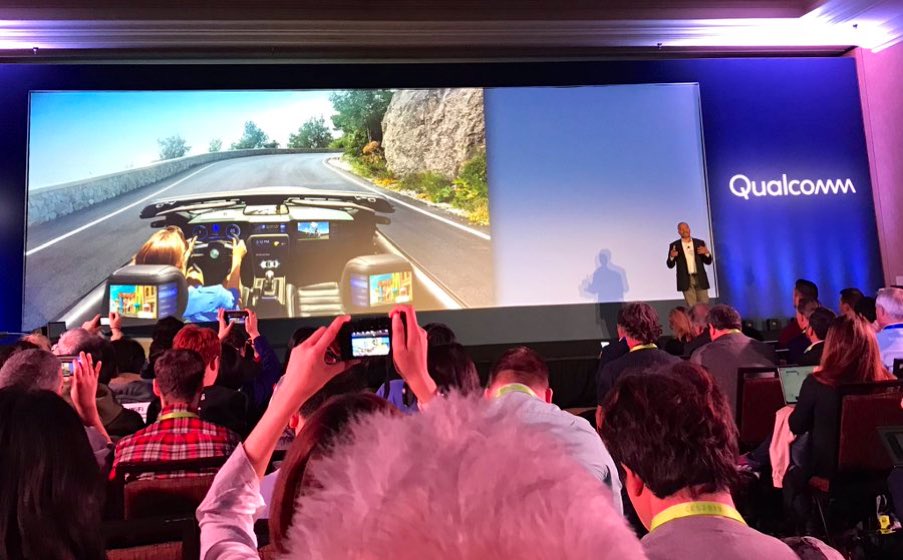 EvanKirstel's tweet photo. .@Ford says the company will deploy #c2vx in cars starting in 2022, in conjunction with @Qualcomm #CES2019 #IoT https://t.co/K0YkgZFRa0