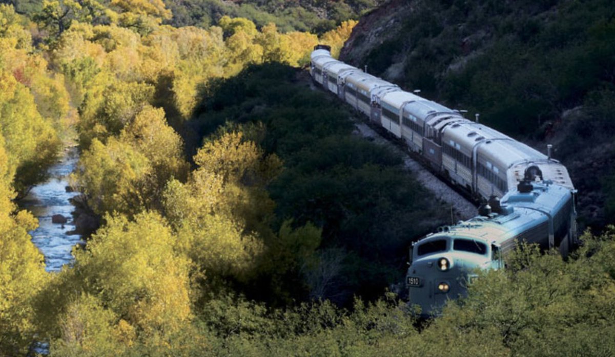 AmericanTrainV's tweet photo. Canyon Birding by Train are a part of Road Scholar’s “Scenic Railroads of Arizona,” the first of which was a 4-hr, 40-mile round trip on the Verde Canyon Railroad along the beautiful Verde River. 

Read more: https://t.co/DjIa2csYnc

#AmericasTrain #Luxury #Vacations #FrontPagePR https://t.co/vp5zCSUpCv