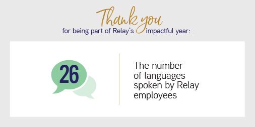 RelayResources's tweet image. We are proud to have so many reasons to celebrate our employees and how we work together. For example, there were 26 different languages spoken by Relay employees in 2018. Wow! #lifeatrealy #respectourdifferences #workingtogether #happynewyear