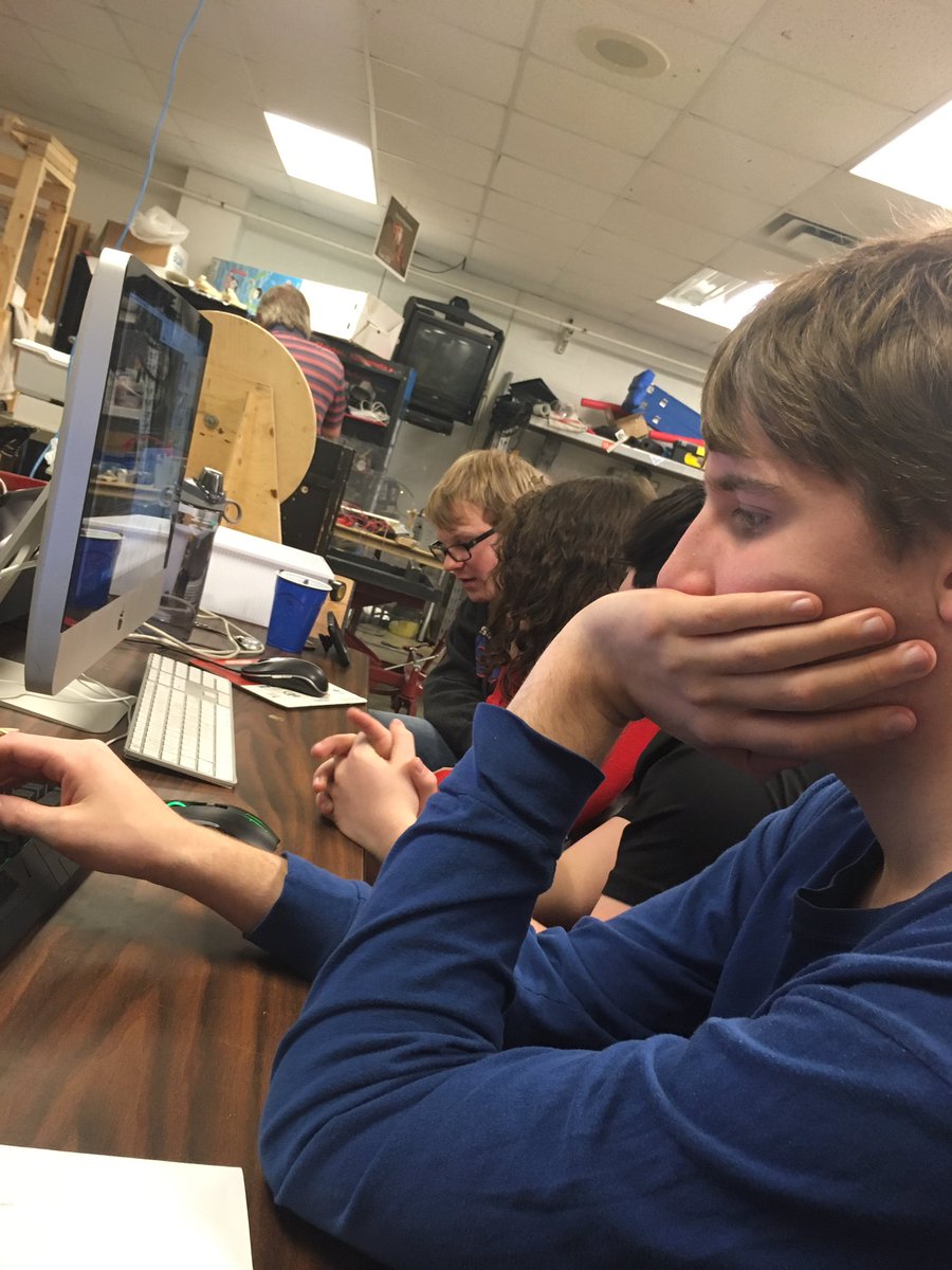 FIRSTTeam2518's tweet photo. 2518 R&amp;D Department hard at work https://t.co/bxoR1JAhIh