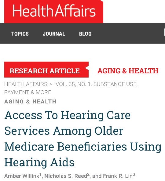 JHSPH_Hearing's tweet photo. 📄NEW ARTICLE: Congratulations to @JohnsHopkinsSPH researchers and Center Faculty @awillin2 @NickSReed and @DrFrankRLin on their newest publication in @Health_Affairs #healthcareaccess #hearingcare @LipitzCenter @JohnsHopkinsEPI

👉https://t.co/rvQC8Wiubv https://t.co/7iH8VDJMvS