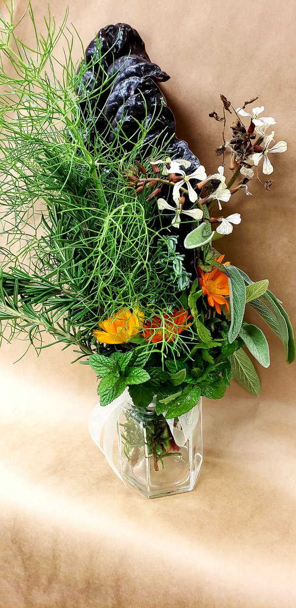 Look at this all edible, all organic herb bouquet from Muir View Gardens in Clovis! It's $3 to add it into your Ooooby box. Do it!