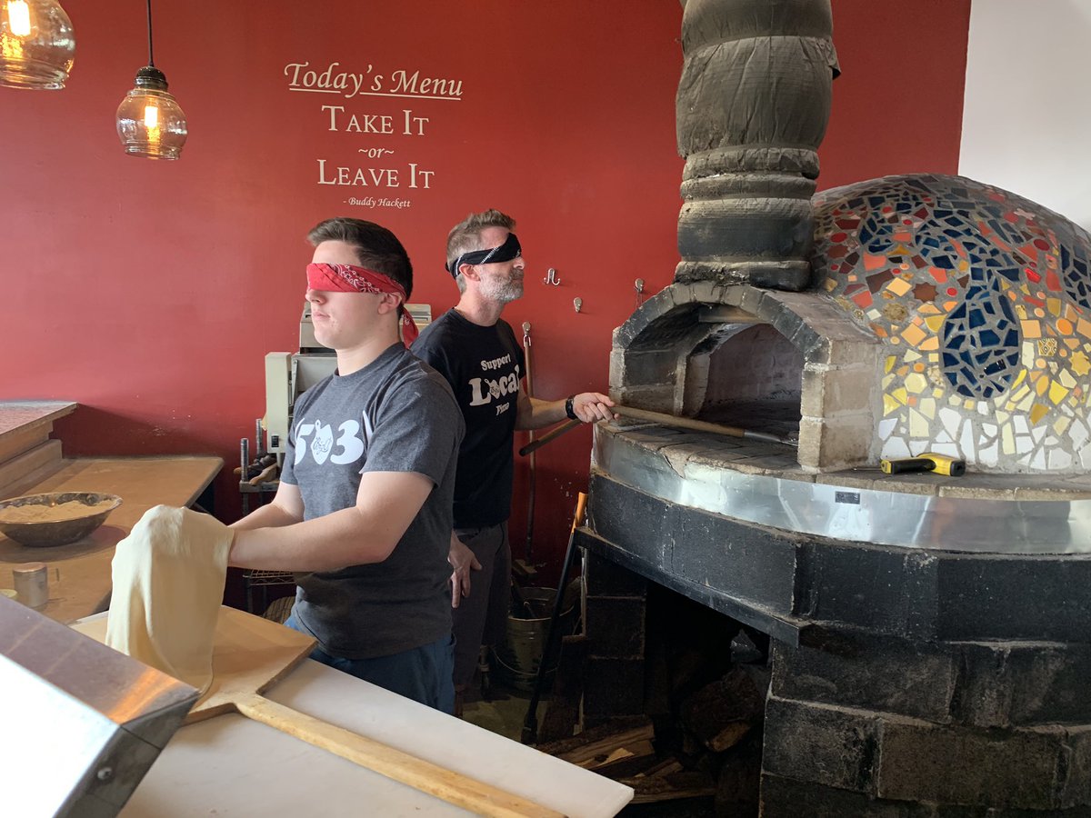 BigOsPizzas's tweet photo. The Bird Box epidemic has struck Big O’s! Malorie, where are you?! 🦜🛶 #bigospizza #birdbox #woodfiredpizza #blindfolded #netflix #downtownbeaverton https://t.co/lwKfpYCV61