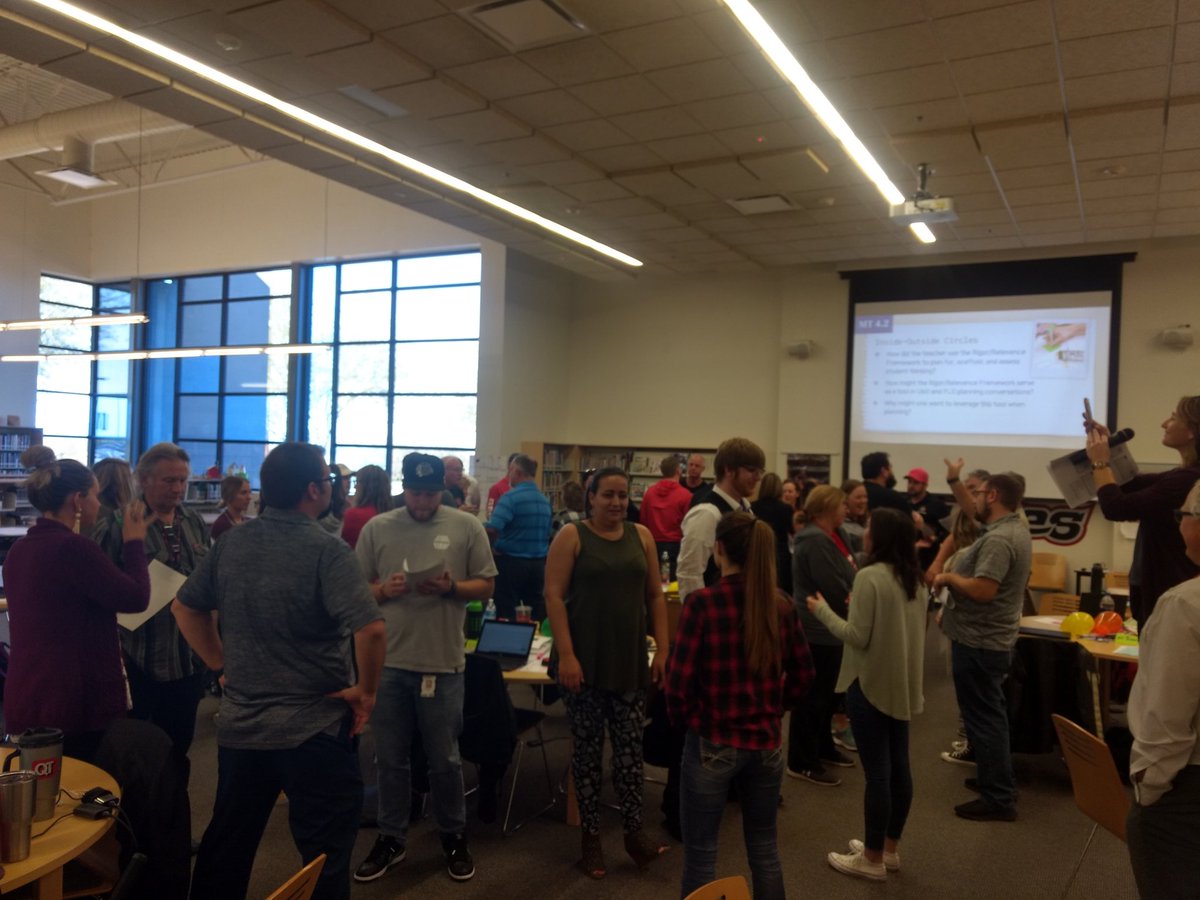BruceCo19153136's tweet photo. CHS teachers engaging in professional learning focused on the rigor and relevance framework. Their engery is contagious https://t.co/j1DPJQBMgw