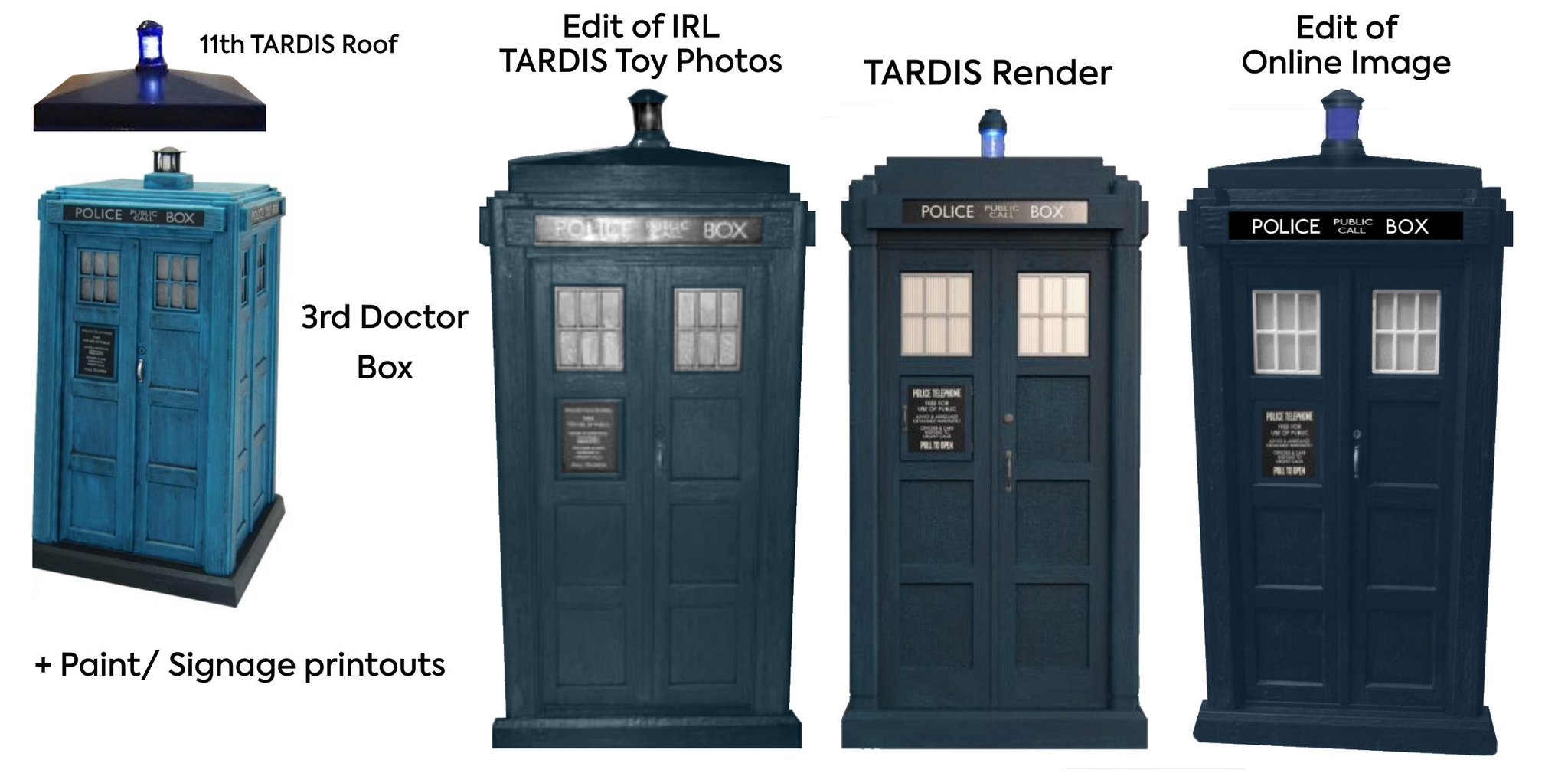 3rd doctor sales tardis toy