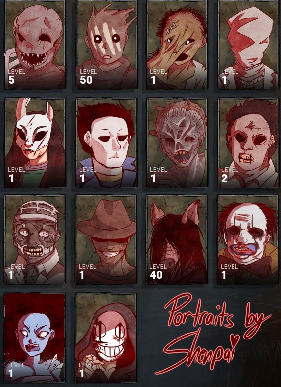 Dead By Daylight Anime Portraits
